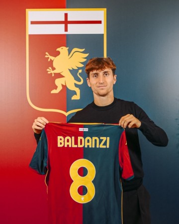 世界杯手机直播软件下载-官方：巴尔丹齐租借加盟热那亚，附带买断选项